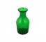 VASE-Tall Translucent Green W/Fluted Edge