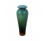 VASE-Tall Dark Green Tear Shape W/Round Lipped Smooth Rim