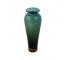 VASE-Tall Dark Green Tear Shape W/Round Lipped Smooth Rim