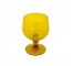 VASE-XL Amber Glass-Pedestal Base