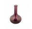 VASE-Purple Glass W/Long Neck & Belly Base