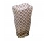 VASE-10.5-GRAY/WHITE CHECK GLASS