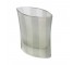 VASE-6H-GRAY STRIPE-GLASS