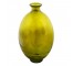 VASE-17IN-GRN-GLASS-OVAL