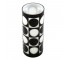 VASE-8IN-CYLINDER-BLACK CIRCLE