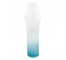 VASE-White Striped Glass/Ombre White to Blue