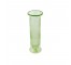 VASE-Clear Green Blown Glass W/Lip & Pedestal Base