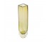 VASE-GLASS-12"-TRANSLUCENT AMBER SQ