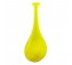 VASE-Yellow Blown Glass W/Narrow Neck