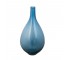 VASE-Blue Glass Teardrop