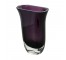 VASE-Heavy Dark Purple Glass/Tulip Shape