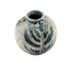 VASE-5" BLUE/GRAY RAKU CERAMIC