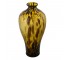 VASE-Glass W/Leopard Spot Print