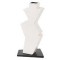 VASE-WHT ABSTRACT SHAPE