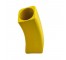 VASE-8H-CER-YELLOW-BENT OVER