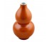 VASE-10H-ORANGE-GOURD SHAPED