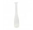 VASE-Tall Clear Glass W/Frosted Rings