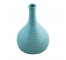 VASE-10.5"-CER-TURQ-STRIPE