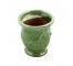 VASE-URN SHAPED-GREEN-W/SWAG