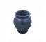 VASE-Dark Blue Matte Earthenware