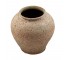 VASE-9"TEXTURED CLAY POTTERY