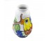 VASE-11.25"PAINTED BIRD CERAMIC