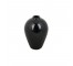 VASE-Black Glass- Tear Drop Shaped