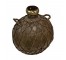 JUG-15"/Water/ Distressed Brass W/Woven Leather Encasing