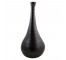 VASE-POTT-FLARED BULB-BLK STRI