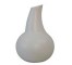 VASE-Matte White Ceramic W/ Gourd Shape