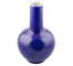 VASE-14H-STRAIGHT NECK-BLUE