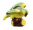 VASE-Yellow & Green Parrot on Branch