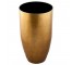 VASE-Gold Metallic Plastic W/Black Interior