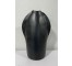 VASE-8"-CER-CHARCOAL-PINCH TOP