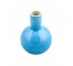 VASE-Turquoise Glaze Bud Vase (Round Belly W/Long Nec)