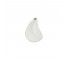 BUD VASE-White Ceramic Leaf