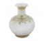 VASE-White Porcelain Pot Belly & Fluted Neck