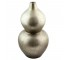 VASE-SILVER BI BULBOUS