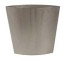 VASE-5"OVAL-BRUSHED METAL