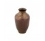 VASE-Tarnished Copper W/Fluted Top