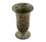 VASE-Rustic Metal Patina W/Relief Design