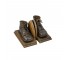 BOOK ENDS/PR BRONZE BABY SHOES