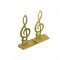 BOOKEND-Brass G Cleff (Pair)