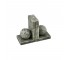 BOOKEND-L Shape Marble W/Marble Sphere (Pair)