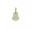 BELL-Ceramic Ivory Bell W/White Rose & Pearl Detail