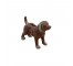 BANK-Cast Iron Small Brown Dog with Tail up