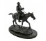 SCULPTURE-Bronze Cowboy on Horse