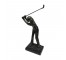 STATUE-MAN GOLFER-BRONZE-PLATF