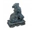 STATUE-Chinese Blue Foo Dog on Pedestal