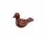 BIRD-TERRACOTTA, WHT SPOTS